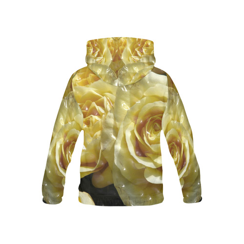 yellow roses All Over Print Hoodie for Kid (USA Size) (Model H13)