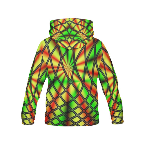 neon behind network All Over Print Hoodie for Men (USA Size) (Model H13)