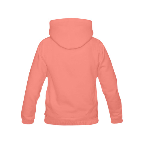 Peach Echo All Over Print Hoodie for Women (USA Size) (Model H13)