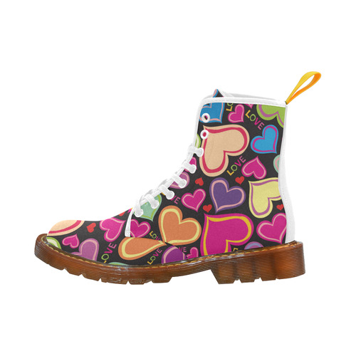 Cute heart custom boots Martin Boots For Women Model 1203H