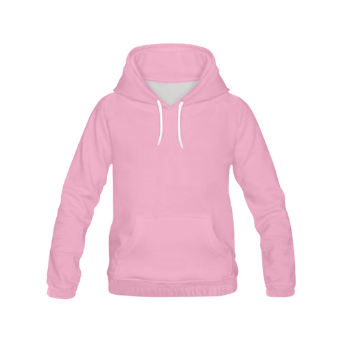 Prism Pink All Over Print Hoodie for Women (USA Size) (Model H13)