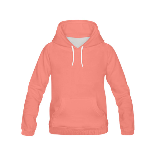Peach Echo All Over Print Hoodie for Women (USA Size) (Model H13)