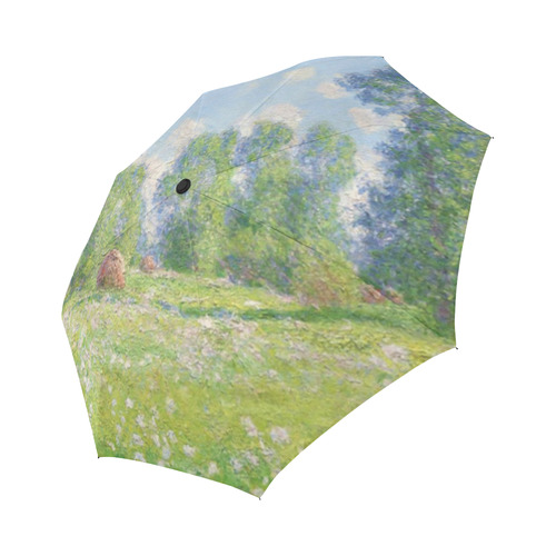 Monet Spring Effect Giverny Floral Landscape Auto-Foldable Umbrella (Model U04)