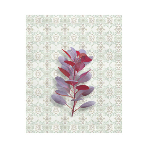 Red plant floral watercolor Duvet Cover 86"x70" ( All-over-print)