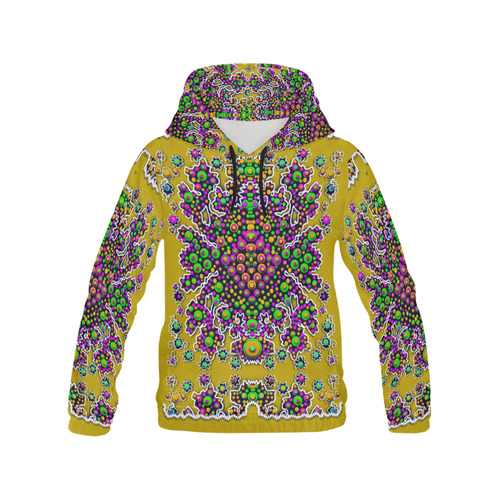 Peacock in peace All Over Print Hoodie for Women (USA Size) (Model H13)