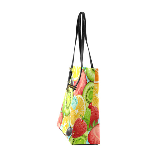 Strawberry Kiwi Orange Fruit Euramerican Tote Bag/Small (Model 1655)