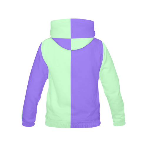 Only two Colors: Light Violet Mint All Over Print Hoodie for Men (USA Size) (Model H13)