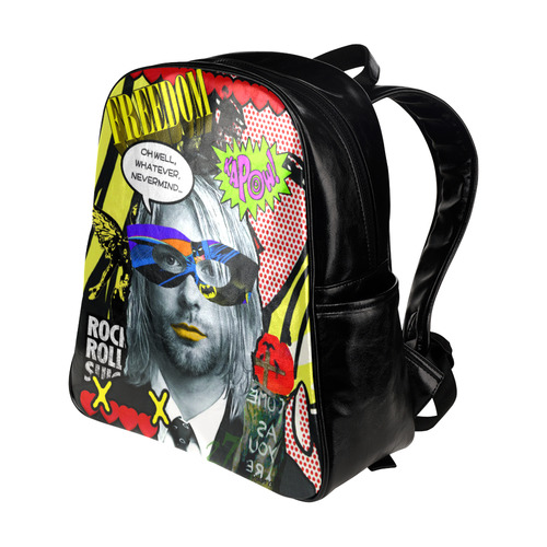 Bat Cobain Multi-Pockets Backpack (Model 1636)