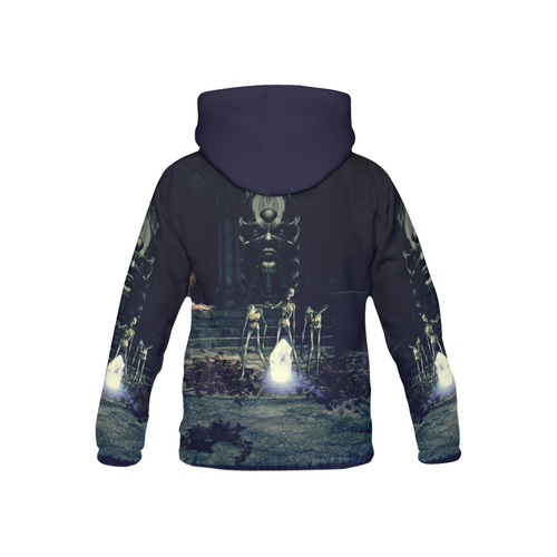 Night of the Zombies All Over Print Hoodie for Kid (USA Size) (Model H13)