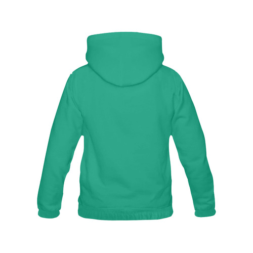 Emerald All Over Print Hoodie for Women (USA Size) (Model H13)