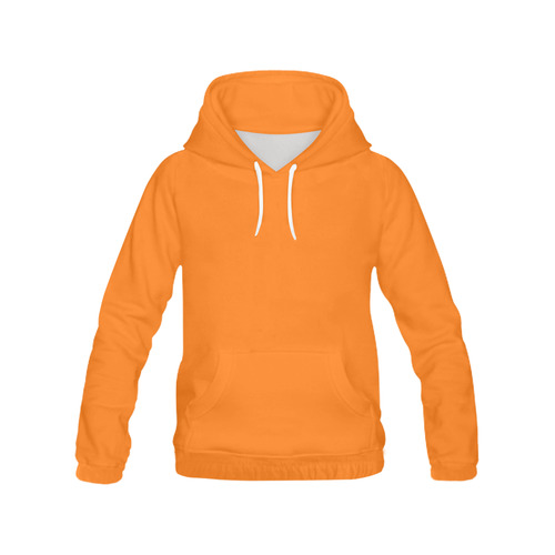 Orange Popsicle All Over Print Hoodie for Women (USA Size) (Model H13)