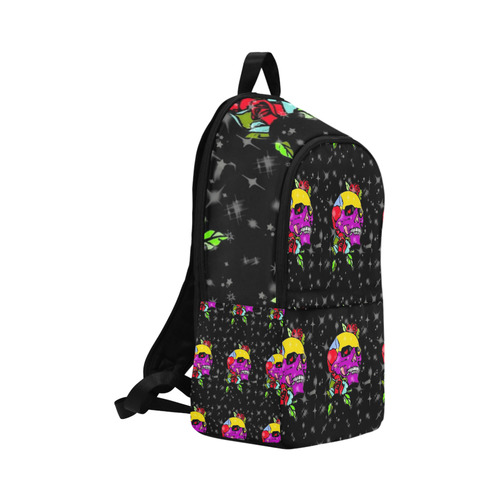 Amazing Skull by Popart Lover Fabric Backpack for Adult (Model 1659)