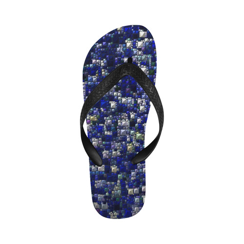 Sparkling and glittering, blue by JamColors Flip Flops for Men/Women (Model 040)