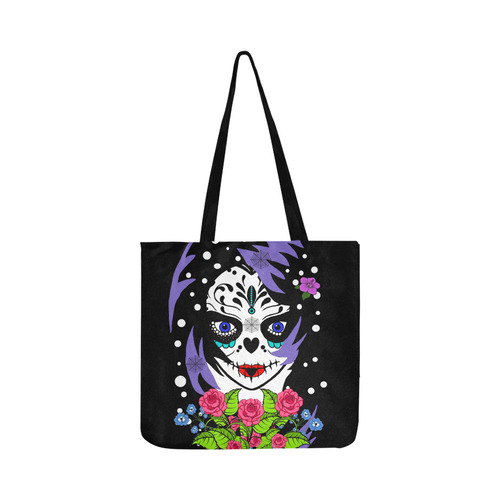 emo sugarskull large Reusable Shopping Bag Model 1660 (Two sides)