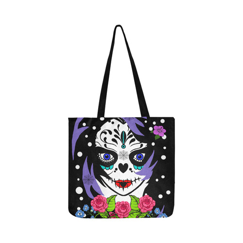 emo sugarskull large Reusable Shopping Bag Model 1660 (Two sides)