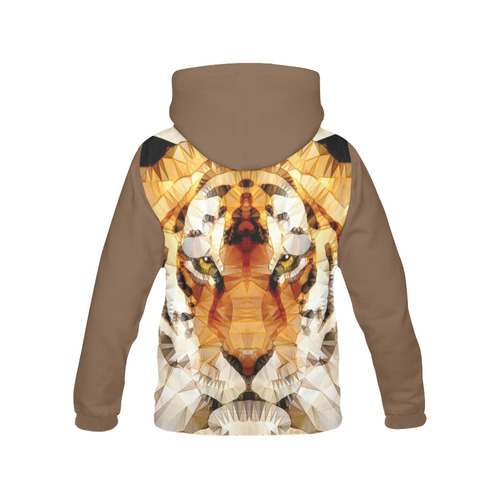 abstract tiger All Over Print Hoodie for Women (USA Size) (Model H13)