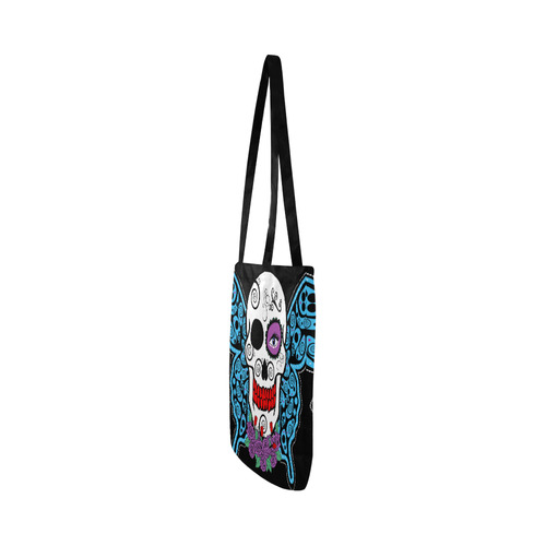 skull n butterfly Reusable Shopping Bag Model 1660 (Two sides)