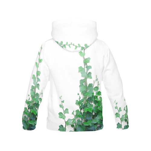 Vines, climbing plant watercolor All Over Print Hoodie for Women (USA Size) (Model H13)