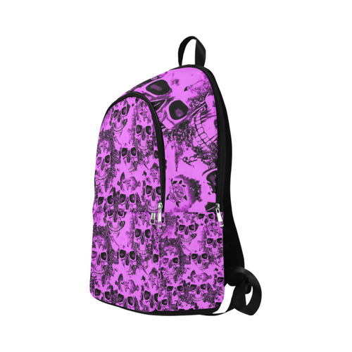 cloudy Skulls pink by JamColors Fabric Backpack for Adult (Model 1659)