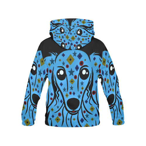 Doodle dogs DAN All Over Print Hoodie for Women (USA Size) (Model H13)