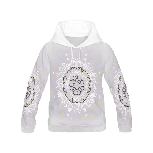 Designers hoodie : with Mandalas All Over Print Hoodie for Women (USA Size) (Model H13)