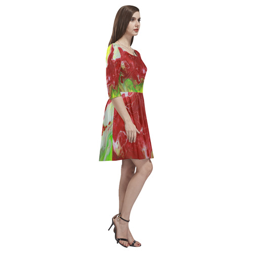 Vascular Elation Tethys Half-Sleeve Skater Dress(Model D20)