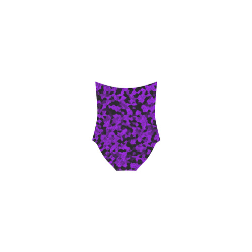 Black and Purple Strap Swimsuit ( Model S05)