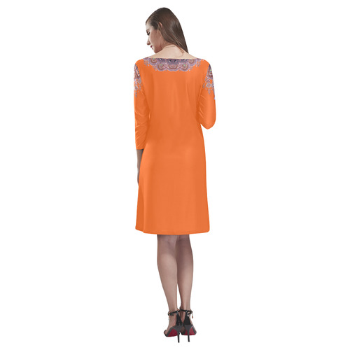 orchids jewels by Sandrine Kespi Rhea Loose Round Neck Dress(Model D22)