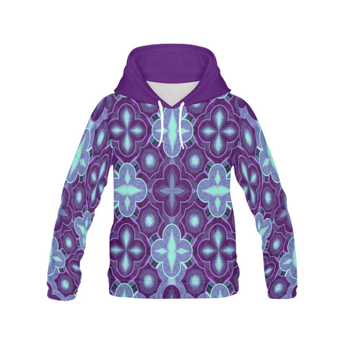 Purple blue seamless pattern