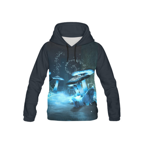 Blue Ice Fairytale World All Over Print Hoodie for Kid (USA Size) (Model H13)