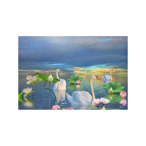 Swans on the lake Placemat 12’’ x 18’’ (Set of 4)