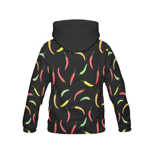 Chili Peppar, food All Over Print Hoodie for Women (USA Size) (Model H13)