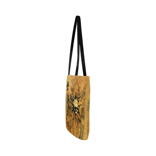 Awesome skull with tribal Reusable Shopping Bag Model 1660 (Two sides)