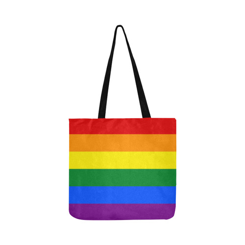 Gay Pride Rainbow Flag Stripes Reusable Shopping Bag Model 1660 (Two sides)