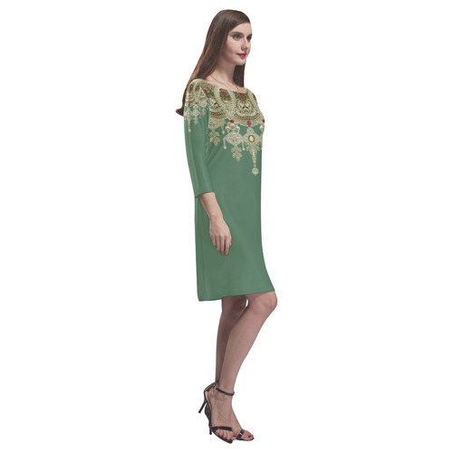 golden jewels by Sandrine Kespi Rhea Loose Round Neck Dress(Model D22)