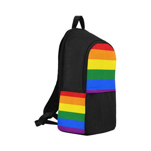 Gay Pride Rainbow Flag Stripes Fabric Backpack for Adult (Model 1659)