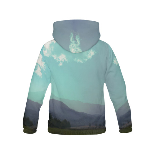 Deep Layers, photo All Over Print Hoodie for Women (USA Size) (Model H13)