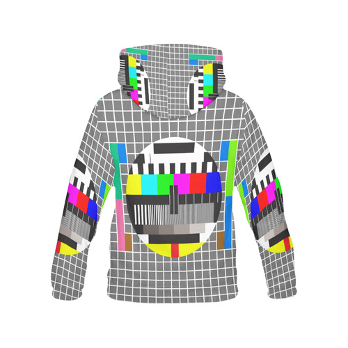 test tv screen All Over Print Hoodie for Women (USA Size) (Model H13)