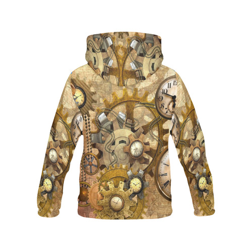 steampunk All Over Print Hoodie for Women (USA Size) (Model H13)