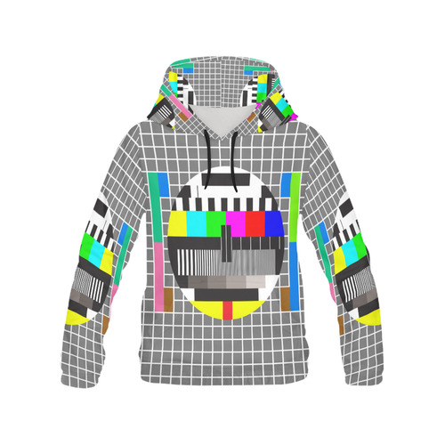 test tv screen All Over Print Hoodie for Women (USA Size) (Model H13)