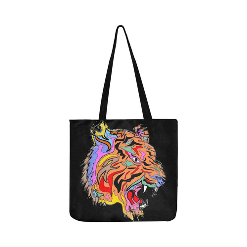 A Tiger by Popart Lover Reusable Shopping Bag Model 1660 (Two sides)
