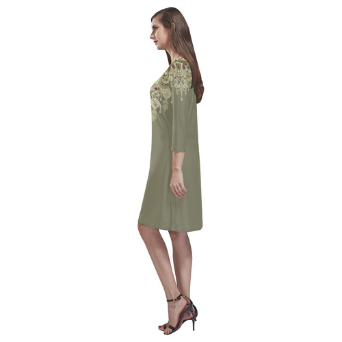 golden jewels by Sandrine Kespi Rhea Loose Round Neck Dress(Model D22)