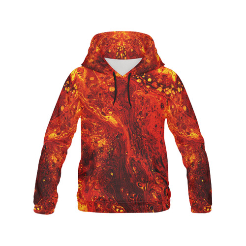 Torched All Over Print Hoodie for Women (USA Size) (Model H13)