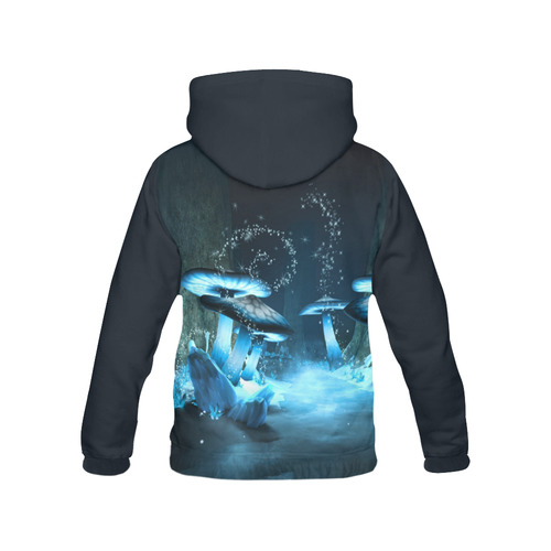 Blue Ice Fairytale World All Over Print Hoodie for Women (USA Size) (Model H13)