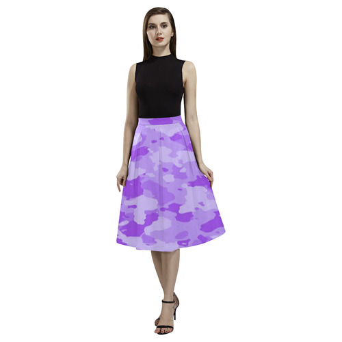 Purple Camo Aoede Crepe Skirt (Model D16)