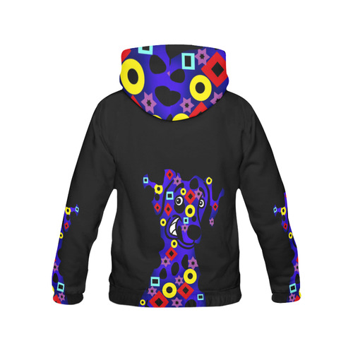 Doodle dog DAN All Over Print Hoodie for Women (USA Size) (Model H13)