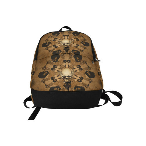 Skull with skull mandala on the background Fabric Backpack for Adult (Model 1659)