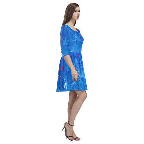 Jellyfish Party Tethys Half-Sleeve Skater Dress(Model D20)