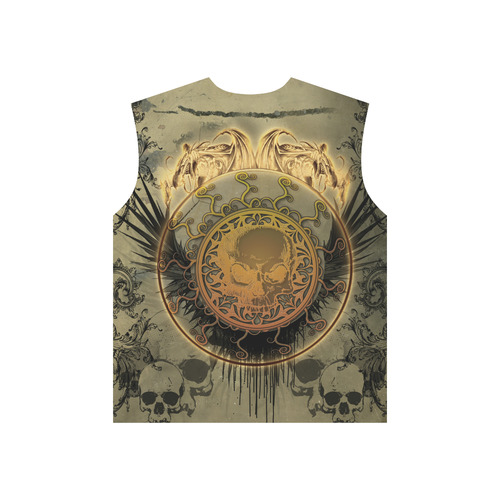Awesome skulls on round button All Over Print T-Shirt for Men (USA Size) (Model T40)