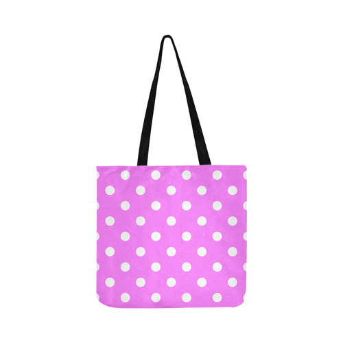 Luxury designers bag : Pink with dots Reusable Shopping Bag Model 1660 (Two sides)